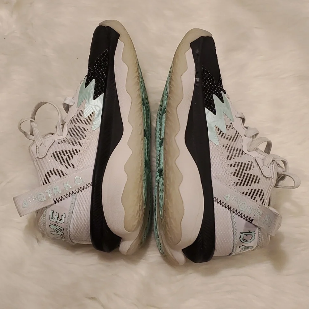 Adidas DAME 8 Damian Lillard 4th Quarter KO  Gray/Mint  Women Size 6.5